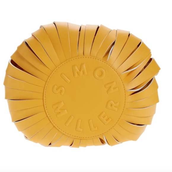 NWT $390 Simon Miller Vegan Slit Scrunch in SUNSET ORANGE! - Picture 5 of 9